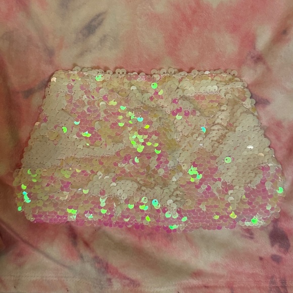 Self Esteem sz L Pink tie dyed sequined hoodie - Picture 4 of 9